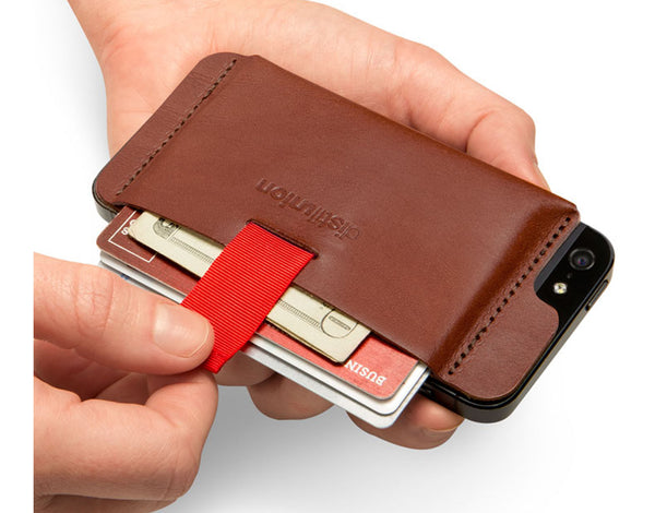 Wally iPhone 5 Leather Wallet - Brown