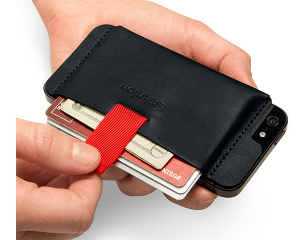 Wally iPhone 5 Leather Wallet - Black