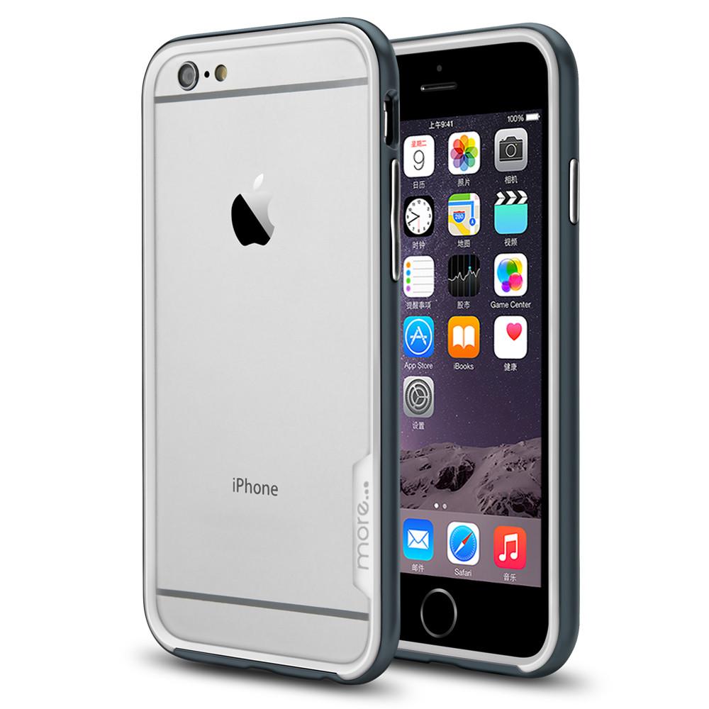 More® Slim-Line Bumper Clear Series for iPhone 6 Plus - Metal Slate