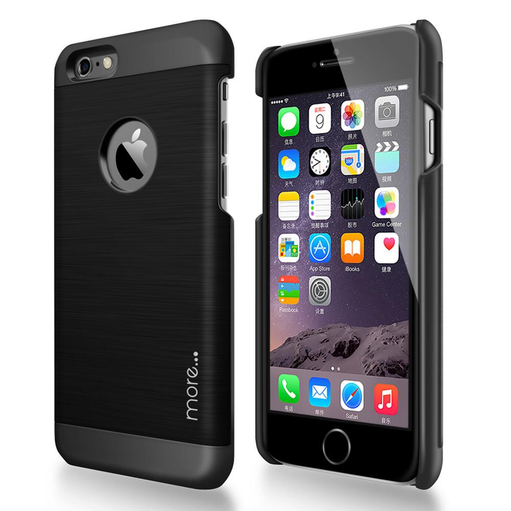 More® Glaze Brushed Aluminium Series for iPhone 6 / 6s - Black