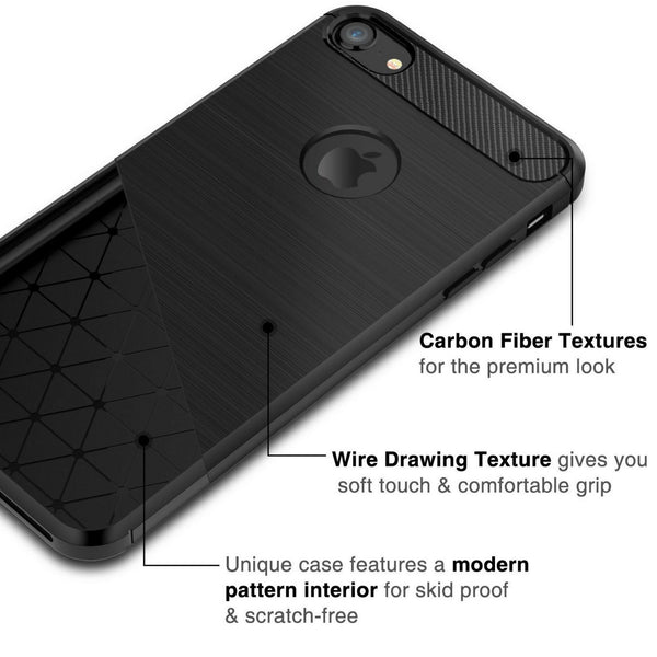 Brushed Carbon Armour Slim Series Case for Apple iPhone 6 / 6s Plus [5.5"]