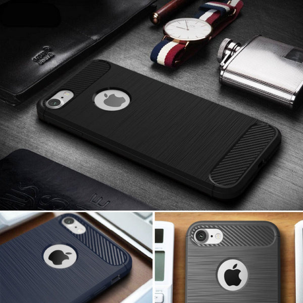 Brushed Carbon Armour Slim Series Case for Apple iPhone 6 / 6s Plus [5.5"]