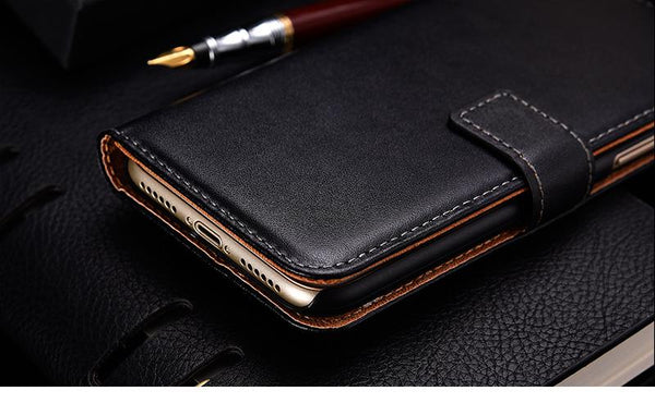Genuine Leather Wallet [2 Colours] for iPhone X