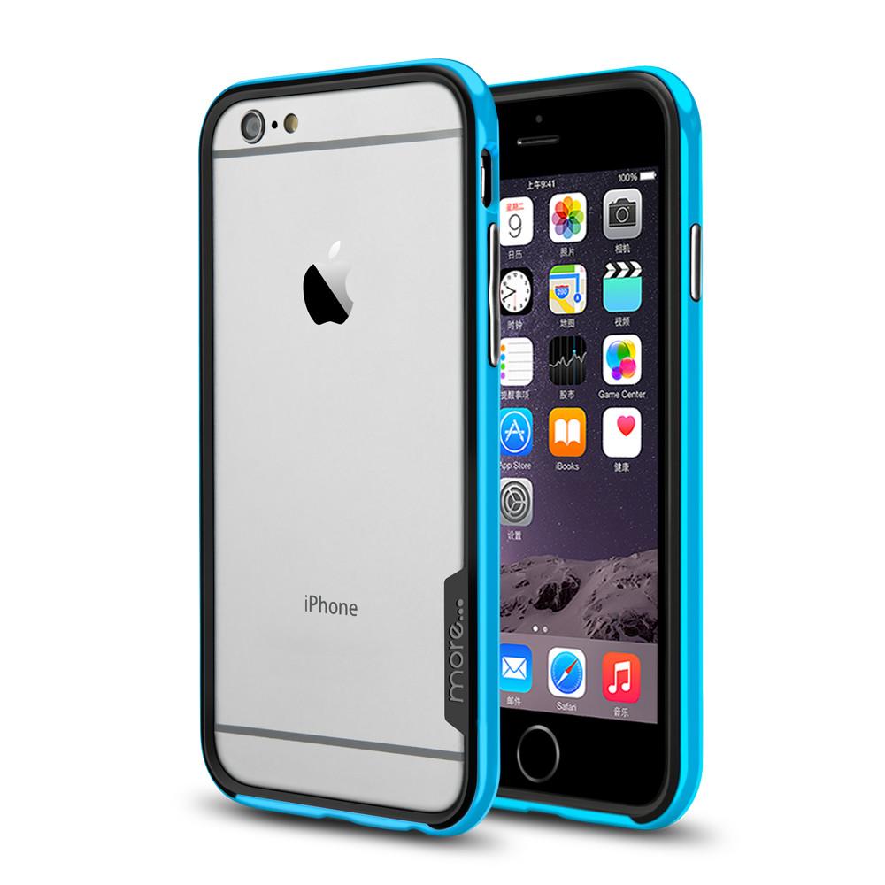 More® Slim-Line Bumper Black Series for iPhone 6 Plus - Dodger Blue