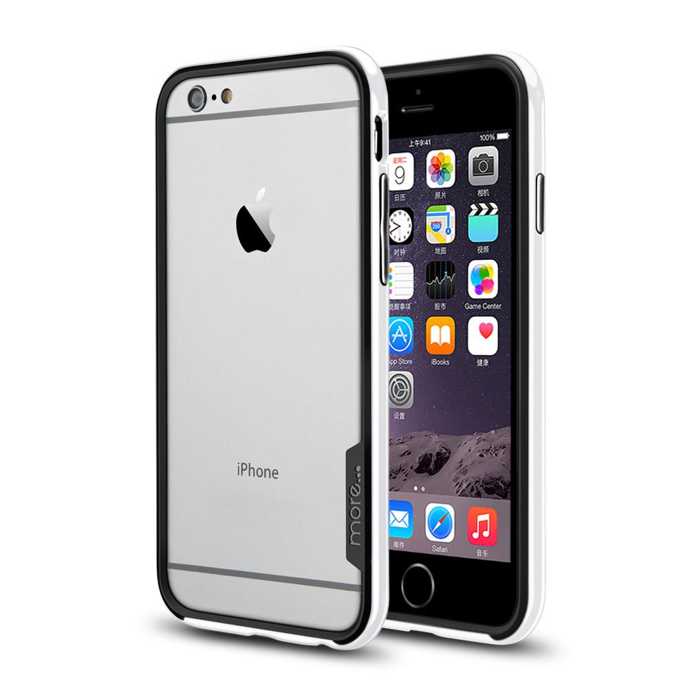 More® Slim-Line Bumper Black Series for iPhone 6 Plus - Pearl White