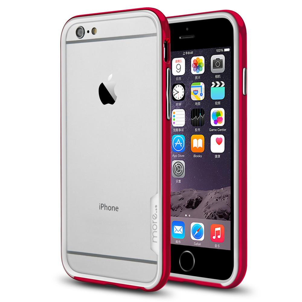 More® Slim-Line Bumper Clear Series for iPhone 6 Plus - Dante Red