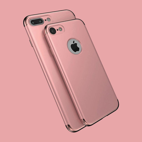 3 in 1 Series Cases + Glass [7 Colours] for All iPhone Models