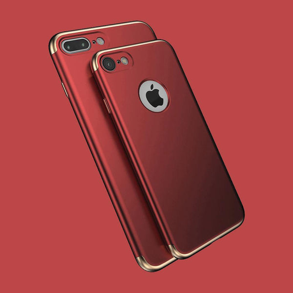 3 in 1 Series Cases + Glass [7 Colours] for All iPhone Models